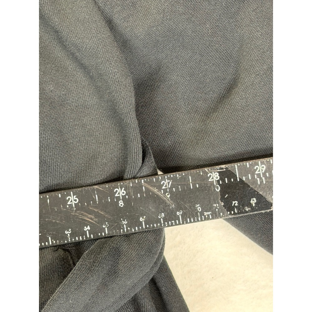 Skims Boyfriend Fleece Trench Coat Washed Onyx Black XL LS-LST-3018W New - Picture 5 of 6